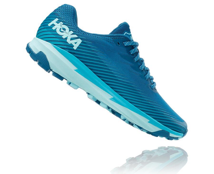 Trail Shoes Womens - Hoka One One Torrent 2 - Blue - XZGYUQM-15